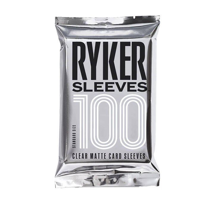 Ryker: Clear Matte Standard American Card Sleeves - 100 Ryker: Clear Matte Standard American Card Sleeves - 100