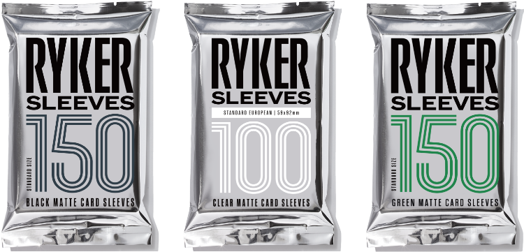 ryker card sleeves review What brand of sleeves? : r/boardgames Standard size card sleeves for magic the gathering (mtg) Black Matte Standard Size Card
